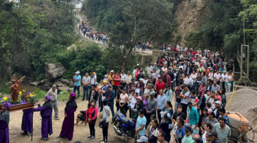 Cientos de habitantes de Pamplonita participaron en el Santo Viacrucis/Fotos cortesía