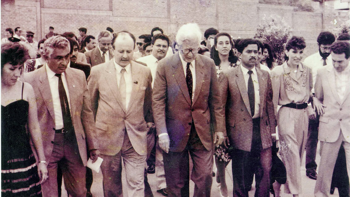 Marzo de 1990, durante la inauguración  del establecimiento Penitenciario de Mediana Seguridad Carcelario de Cúcuta, que entró en funcionamiento ese año, y que fue construido bajo la administración de Virgilio Barco./Foto: archivo