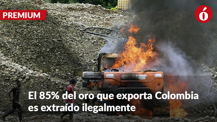 Explosivos y fuego: la arremetida oficial contra el oro ilegal en Colombia