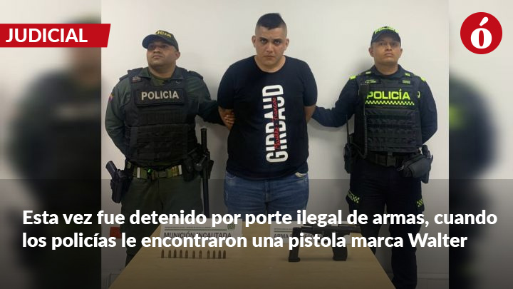'Juanes' volvió a la cárcel por porte ilegal de armas