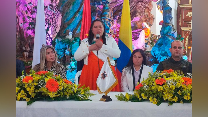 Alcaldesa de Mutiscua, Ana Dolores Solano.