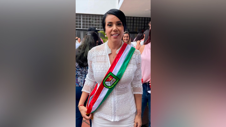Alcaldesa de Durania, Marlin Yohana Márquez.