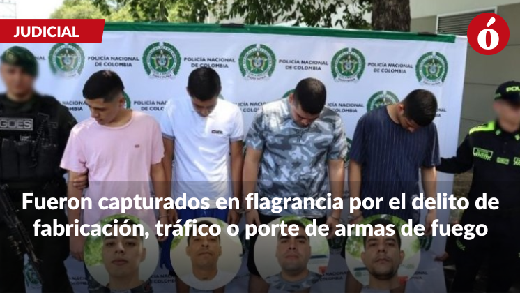 Cuatro hombres fueron capturados en flagrancia con un arma de fuego en ...