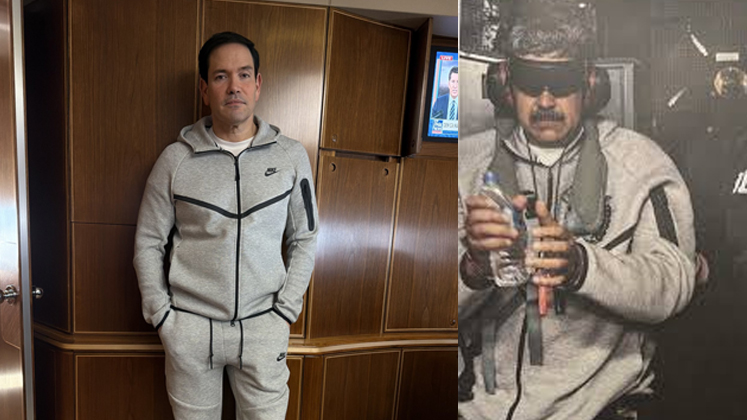 A photo of Marco Rubio sparks comments during his trip to China