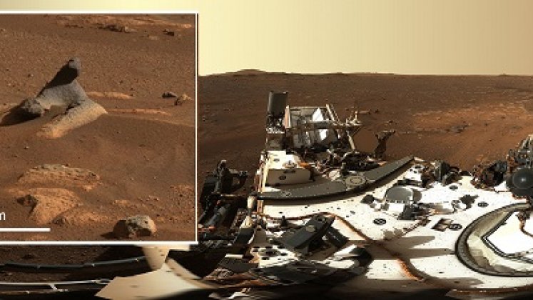 Investigadores de la NASA estudian las imágenes de Marte. / Foto: AFP
