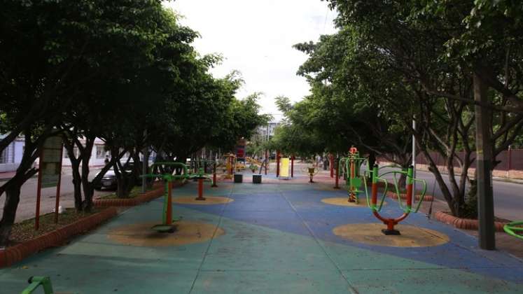 Día a día, el parque es mantenido por la comunidad. / Fotos Juan Pablo Cohen / La Opinión.