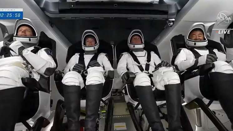 Los astronautas no han tenido inconvenientes. / Foto: AFP