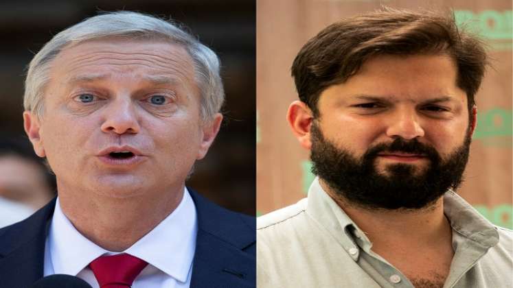 Ultraderechista Kast e izquierdista Boric disputarán segunda vuelta de presidenciales en Chile./Foto: AFP