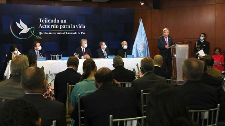 Acto de conmemoración del quinto aniversario de la firma del Acuerdo Final de Paz entre el Estado Colombiano y las Farc. / Colprensa