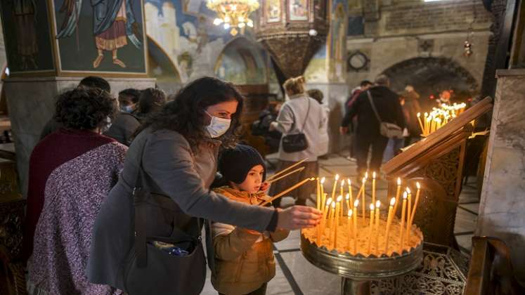 Familias judías han venido de turismo a Nazaret por esta época de Navidad. /AFP