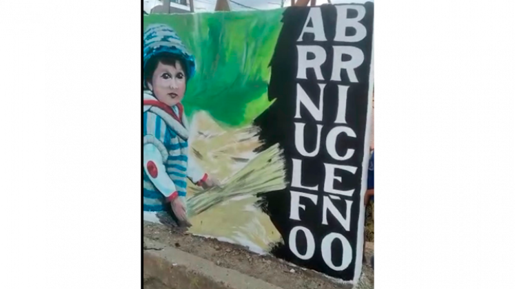 En el barrio Arnulfo Briceño, la comunidad pintó imágenes alusivas a la labor diaria de los campesinos.