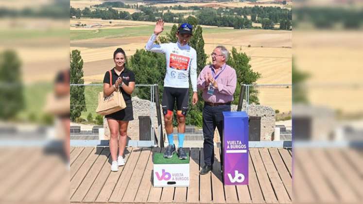 Santiago Buitrago buscará el título en la última jornada de la Vuelta a Burgos./Foto: AFP