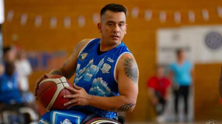 Jhoan Vargas, jugador cucuteño de baloncesto de silla de ruedas.