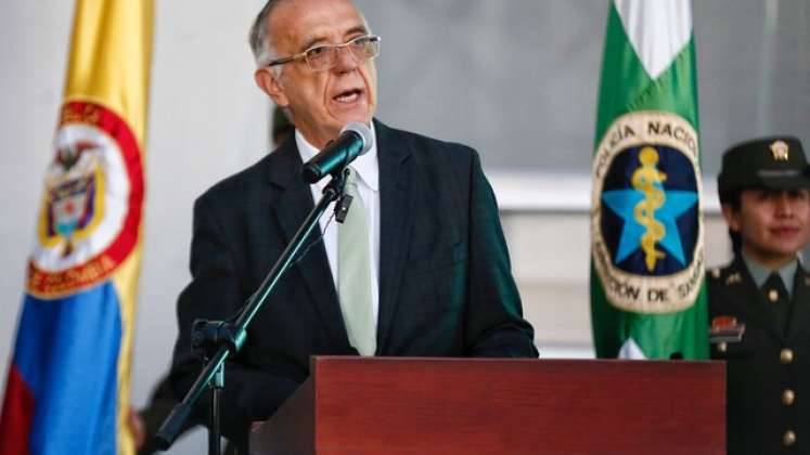 Ministro de Defensa Iván Velásquez. Foto: Colprensa 