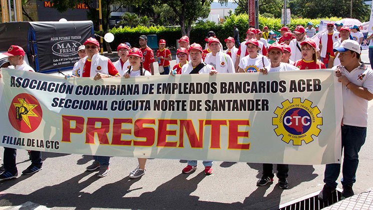Hoy, los sindicatos y trabajadores marchan nuevamente en Cúcuta para reclamar derechos./ Foto Archivo