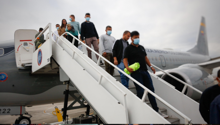 Foto: Presidencia de Colombia Deportados colombianos