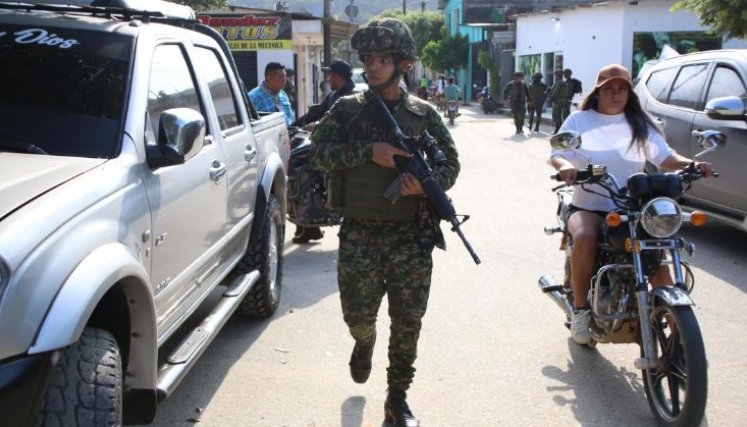 Tropas del Ejército adelantan patrullajes a diario en municipios del Catatumbo. Tropas del Ejército adelantan patrullajes a diario en municipios del Catatumbo.