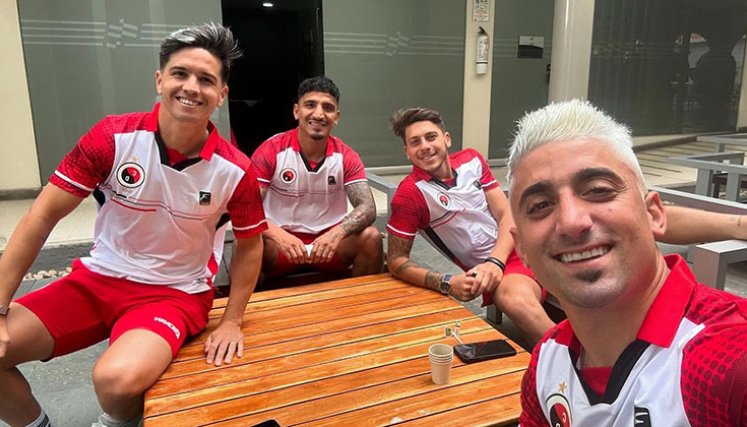 Cristian Álvarez, Lucas Ríos, Diego Calcaterra y Matías Pisano. Cristian Álvarez, Lucas Ríos, Diego Calcaterra y Matías Pisano.