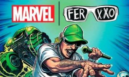 Esta es la portada del comic que Feid compartió el año pasado tras anunciar la colaboración con Marvel.