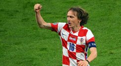 Luka Modric, mediocampista de la selección de Croacia.